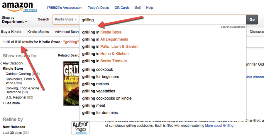  Grilling Kindle Search